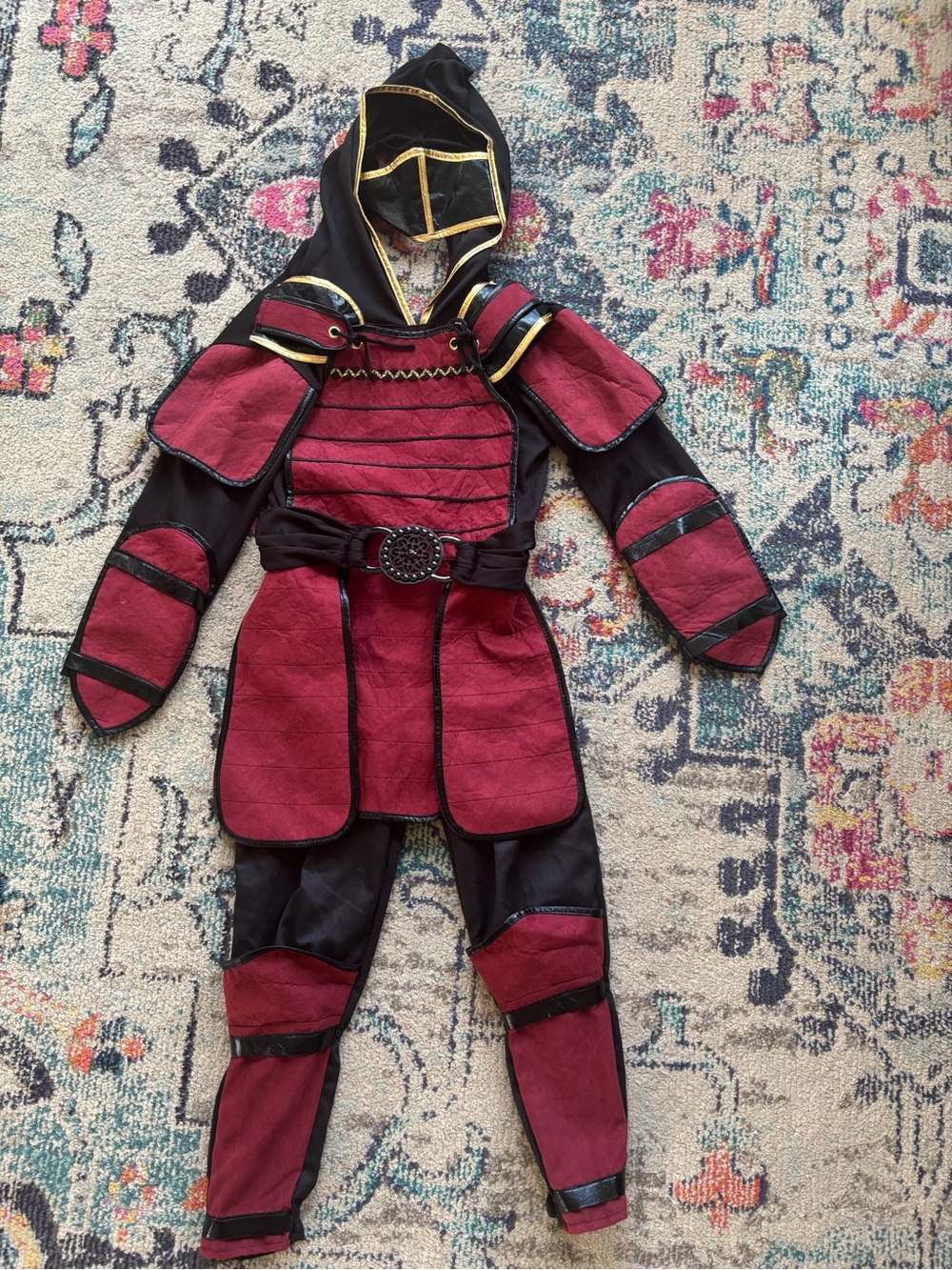 Teetot Ninja Samurai Style Halloween Costume Jumpsuit Boys Girls Size 7/8